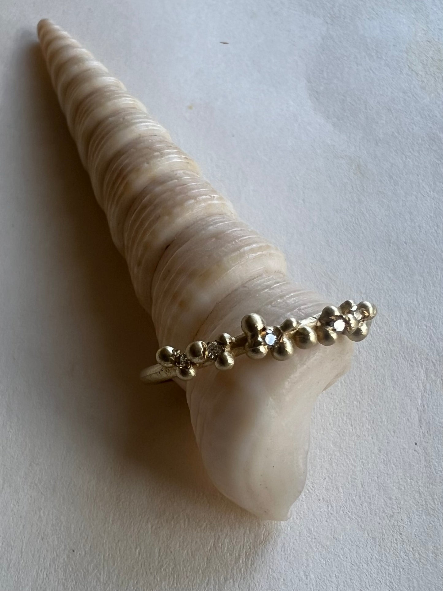 Pearls Ring Gold & Diamonds