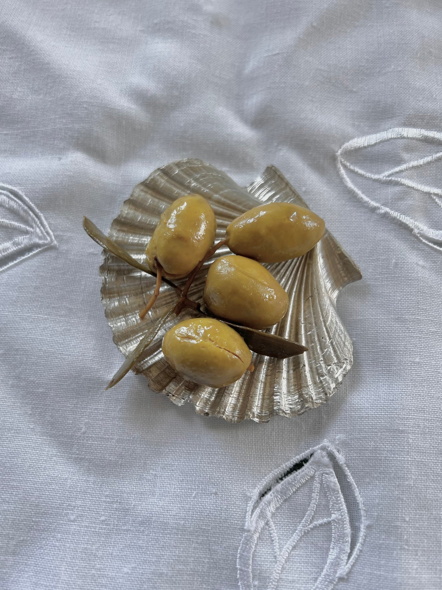 Silver Mexican shell plate
