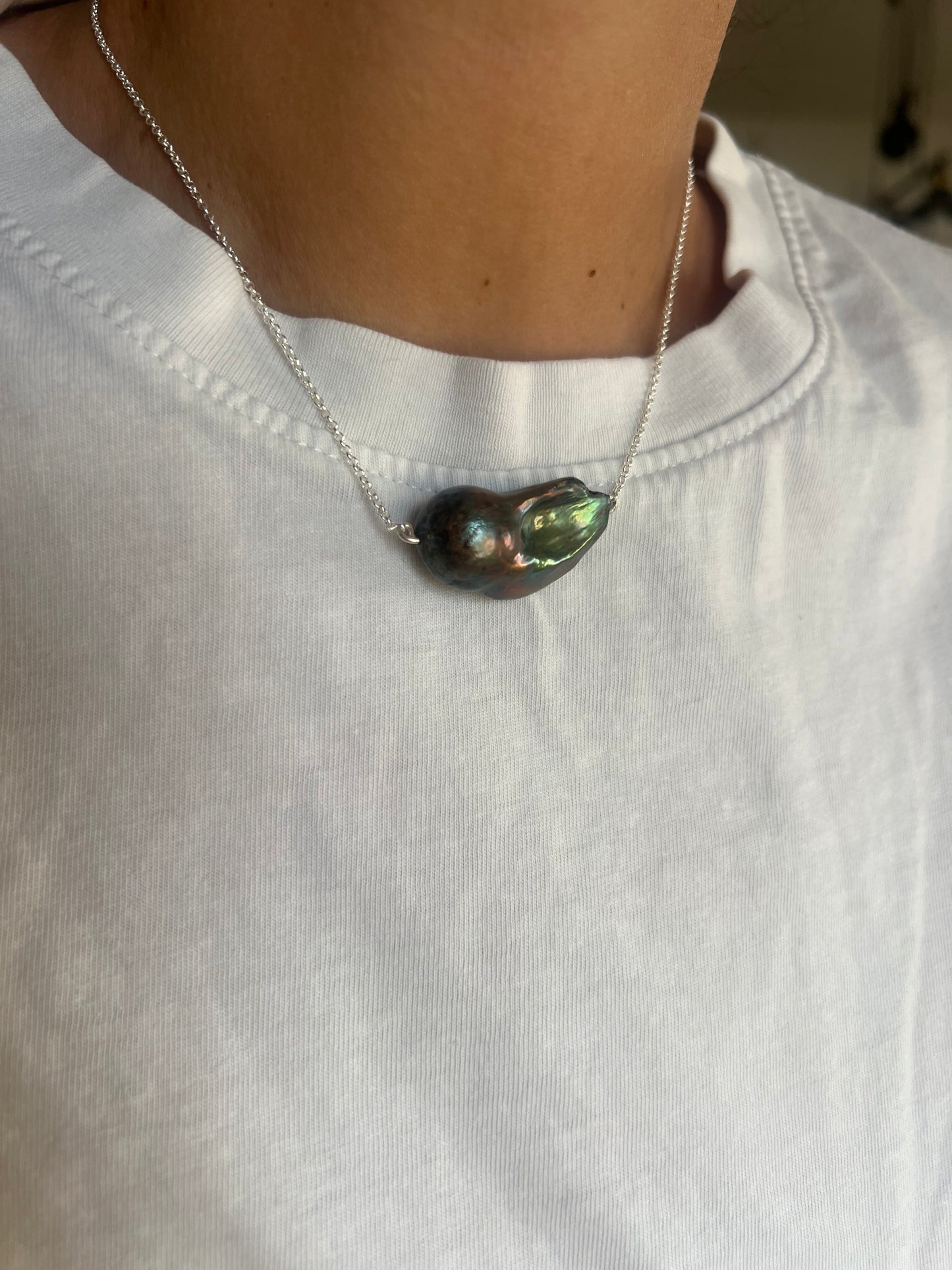 One of a Kind Tahitian Baroque Pearl Necklace