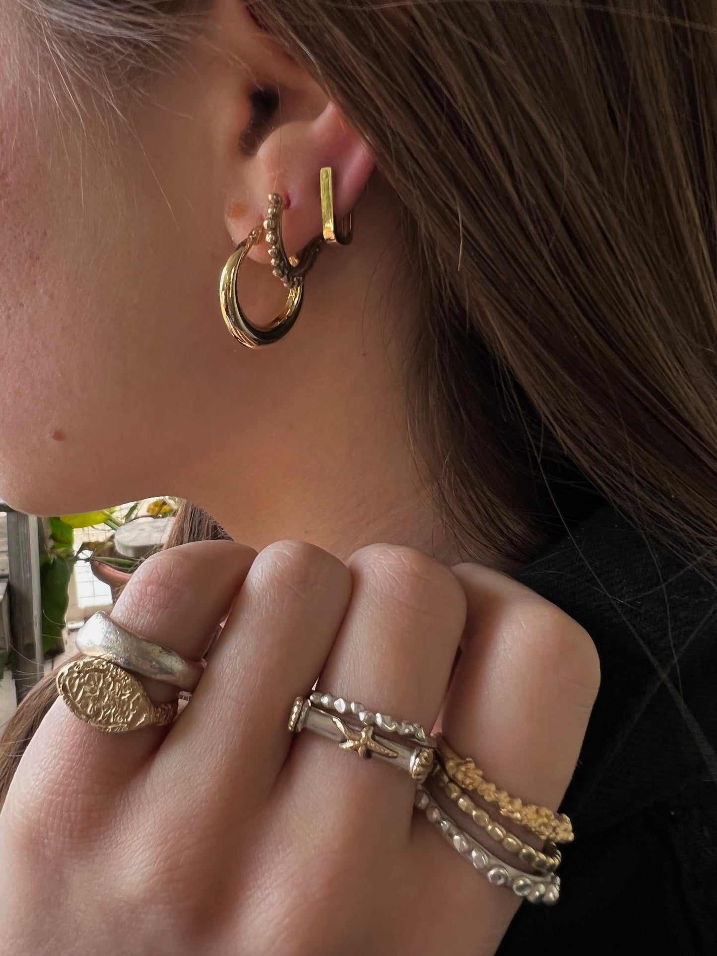 The Pin Earrings | 14K Gold Earrings