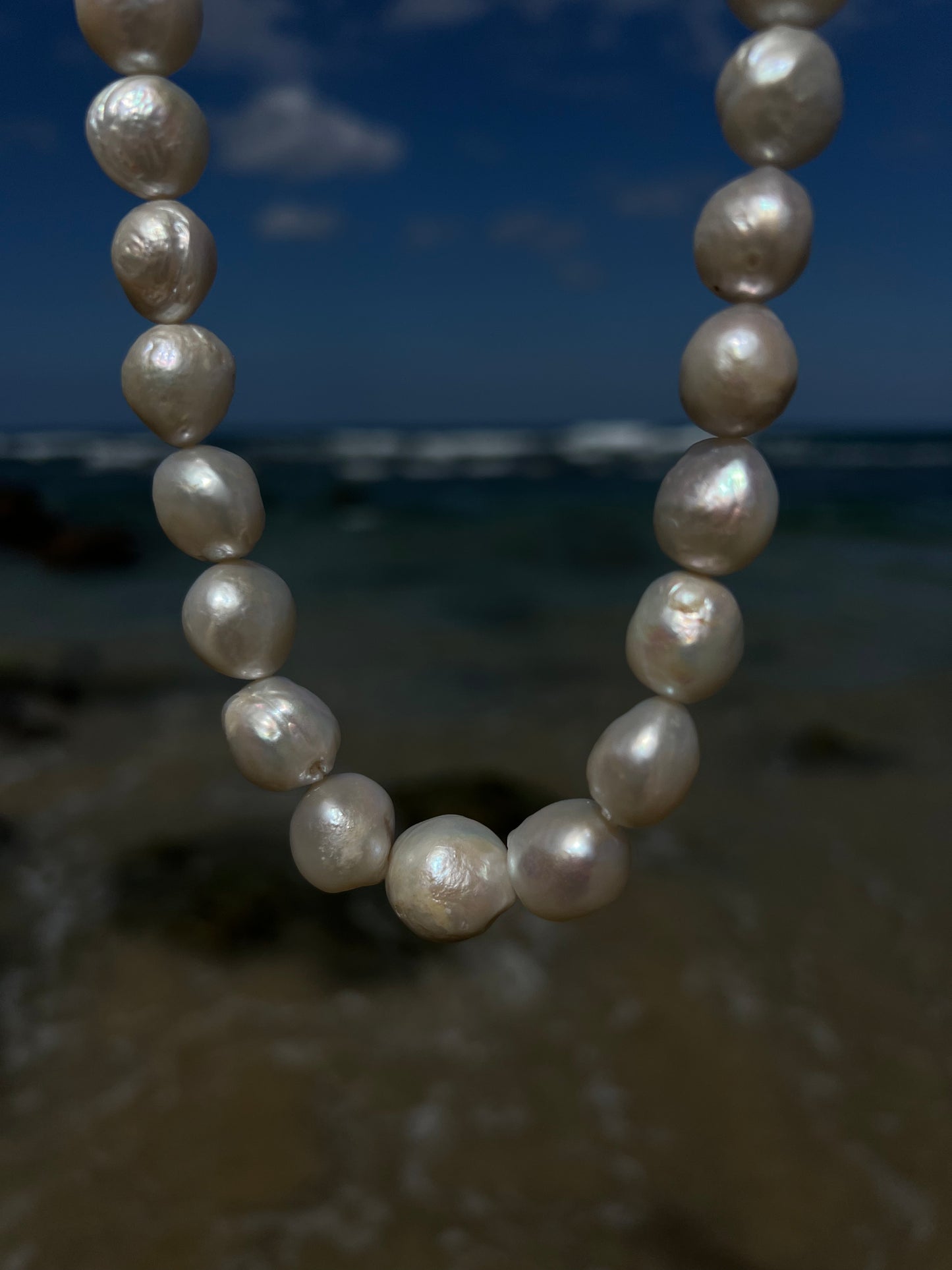 The giant round pearls