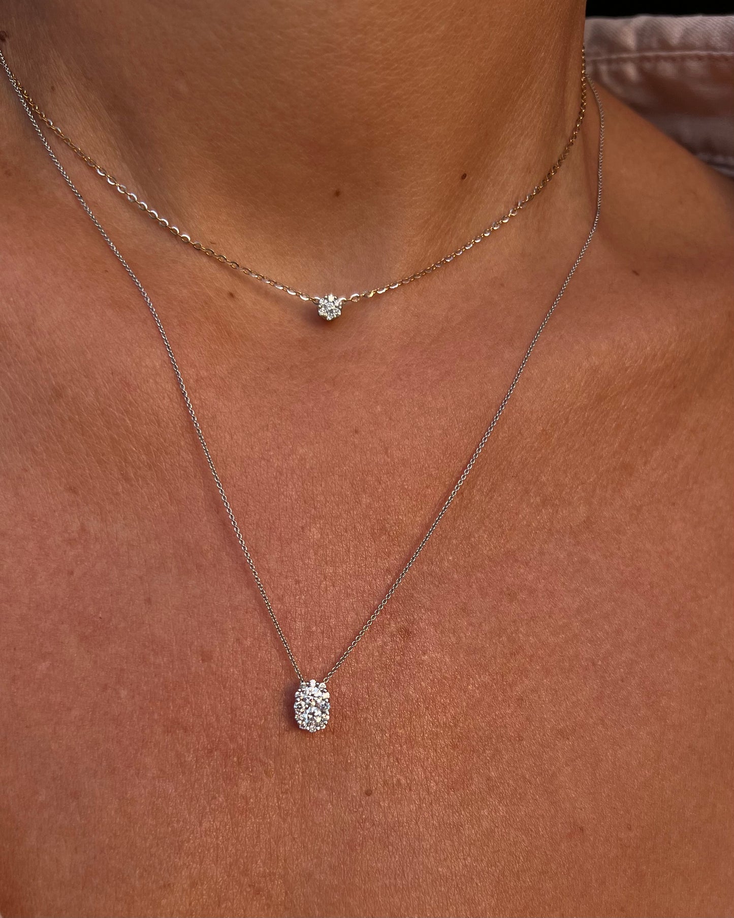 White/ diamonds