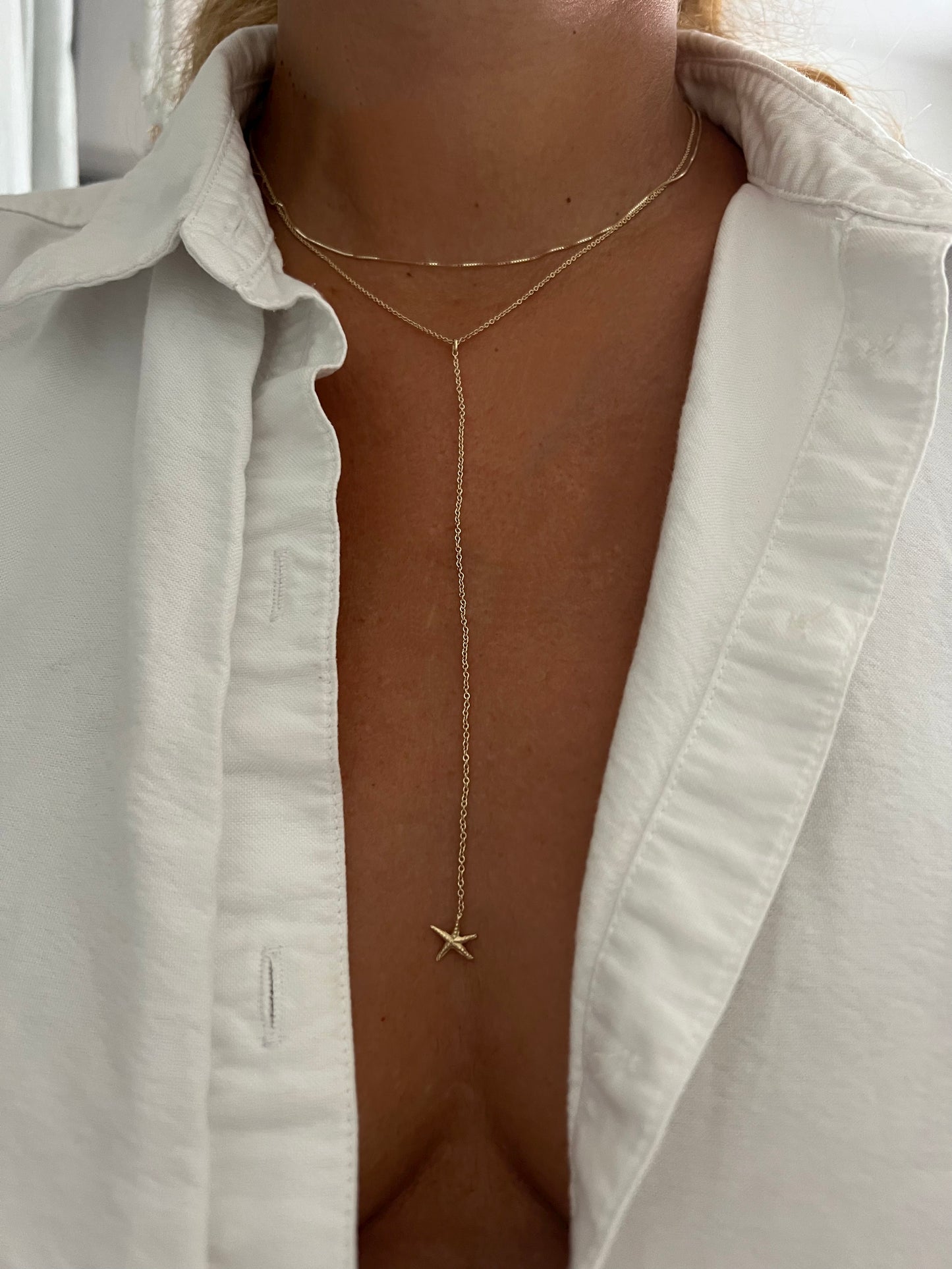 Dainty Nalu starfish Gold