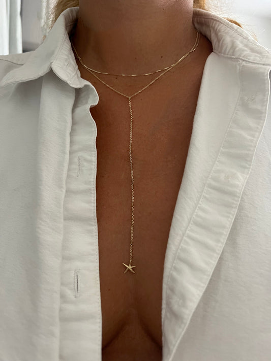 Dainty Nalu starfish Gold