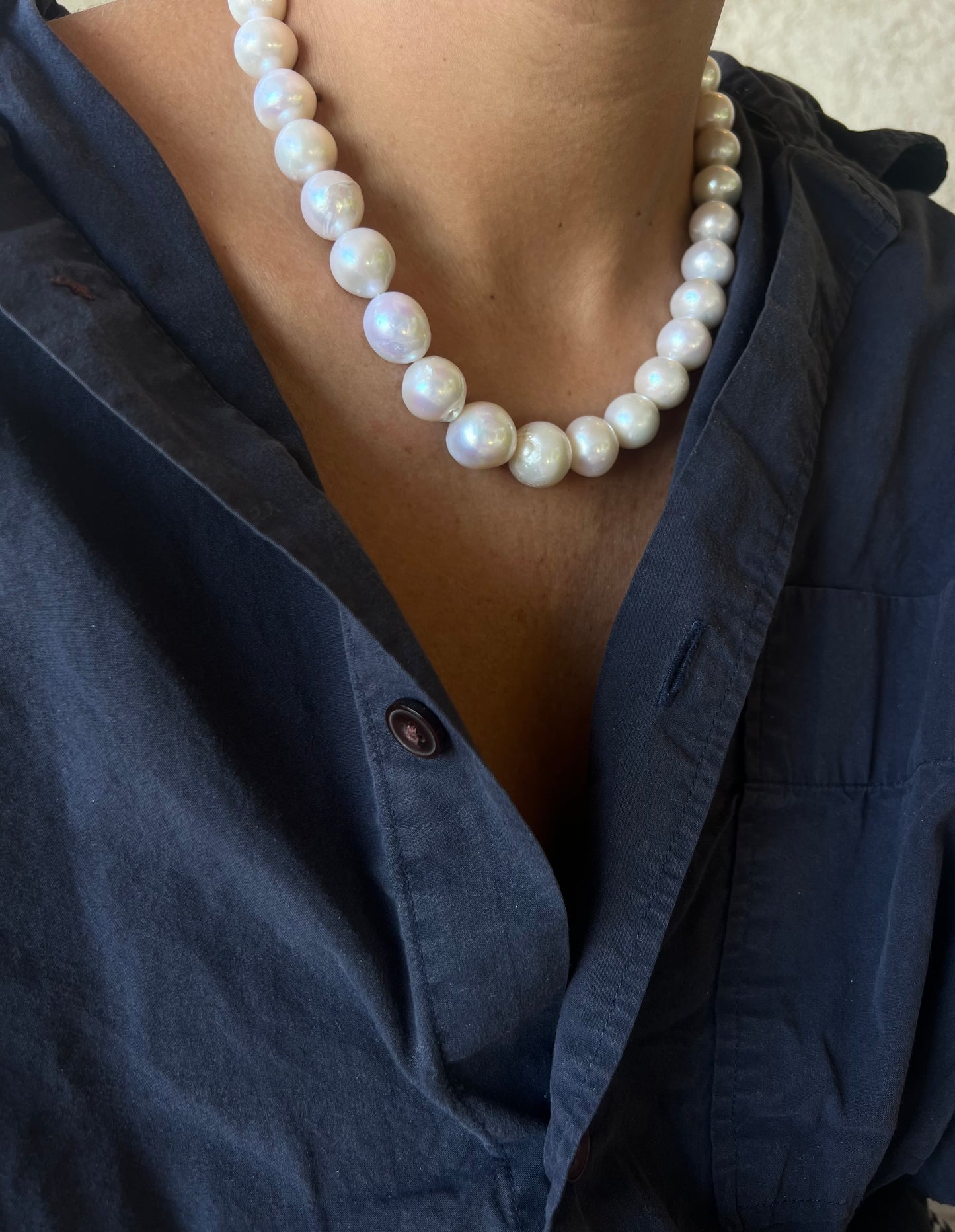 The giant round pearls