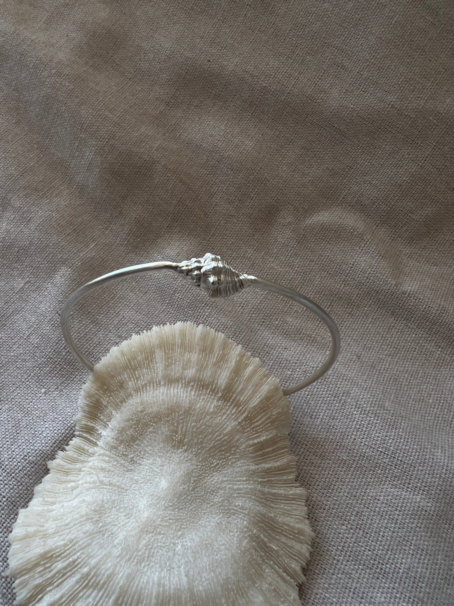 poseidon silver bangle