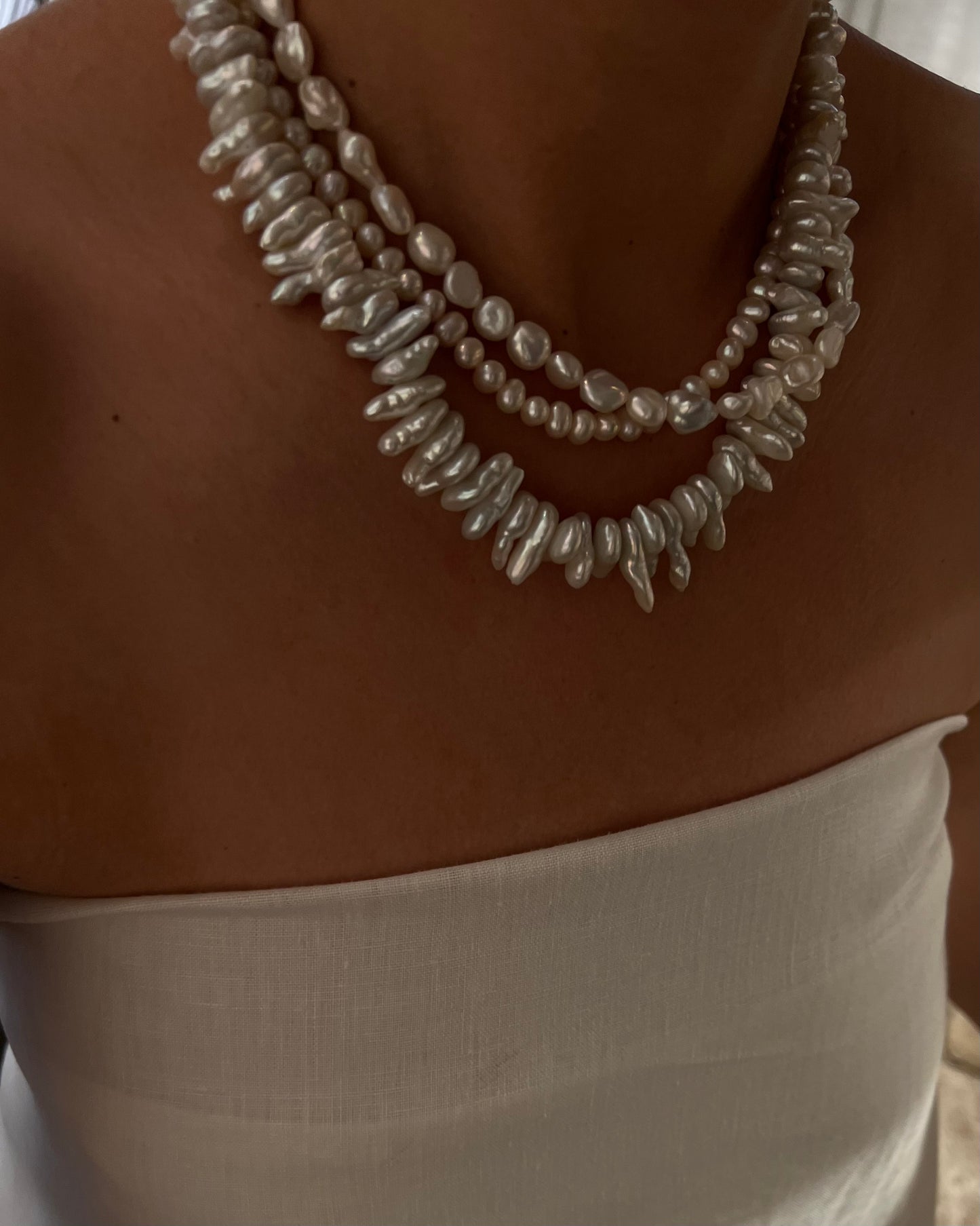 Raw drops pearls