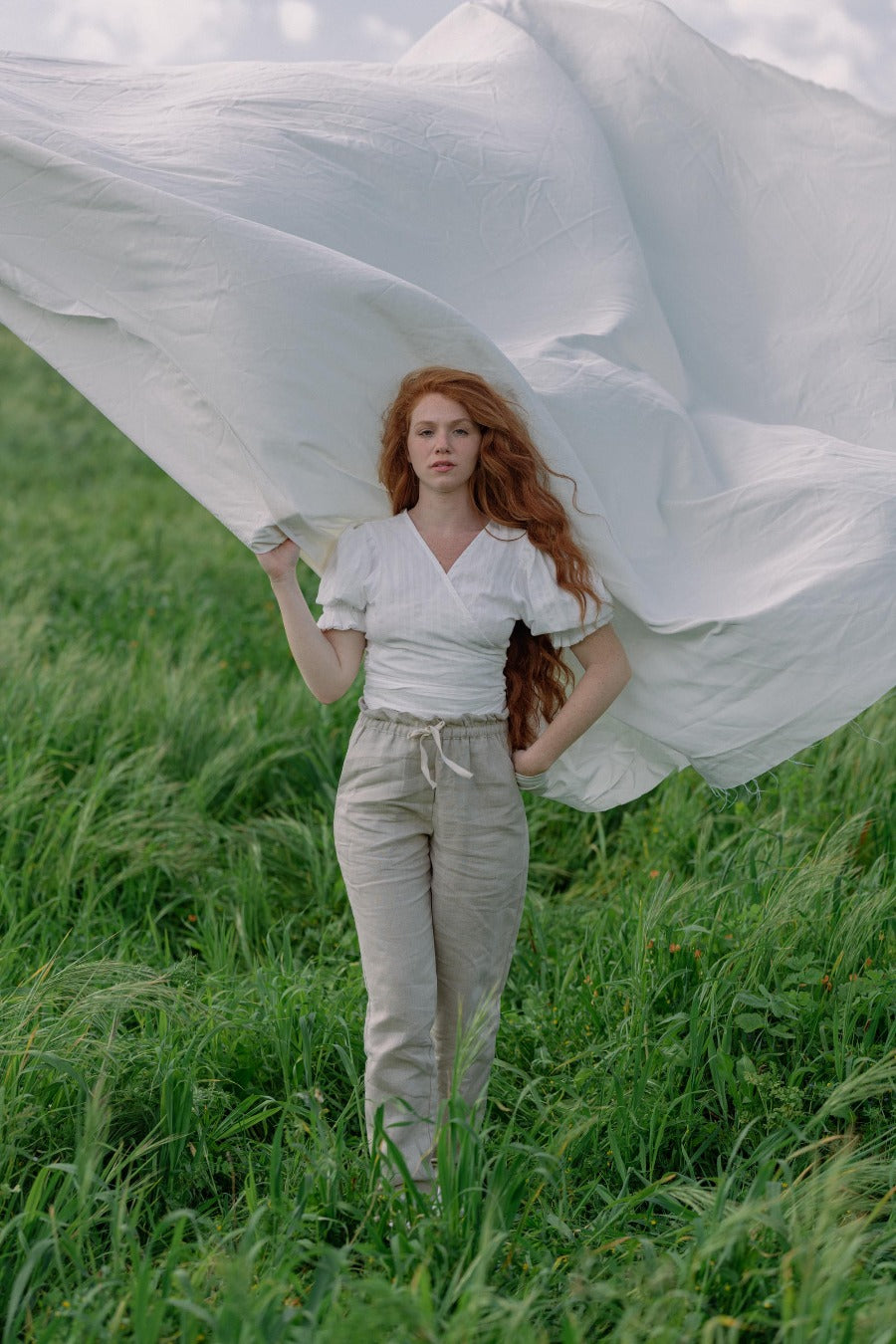 Linen Trousers - Oatmeal