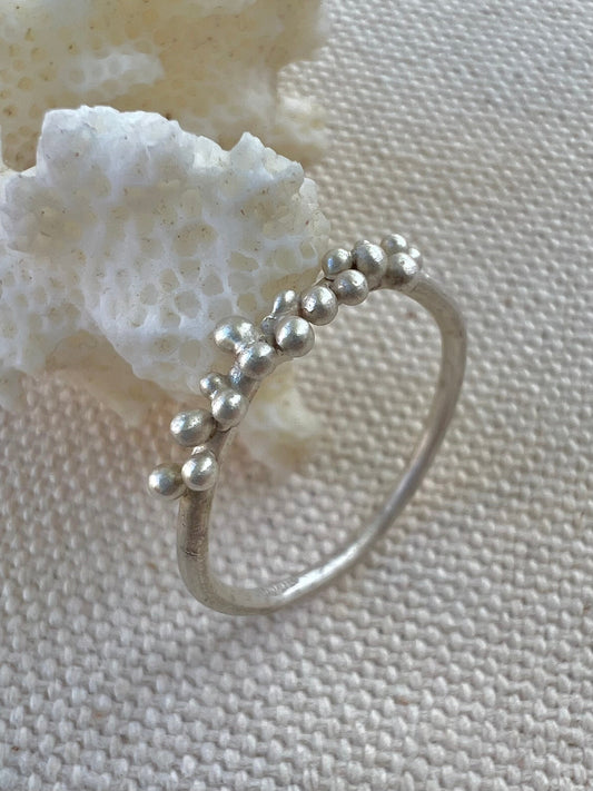 Pearls ring- Silver