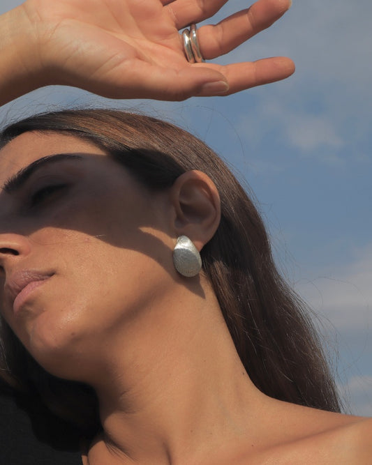 No°3 shell earrings