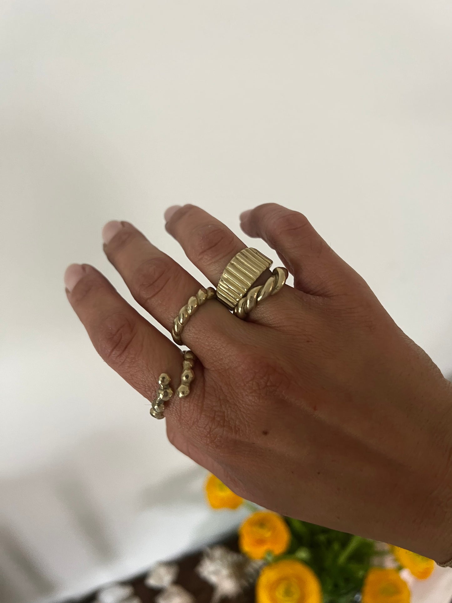 Braided ring Gold