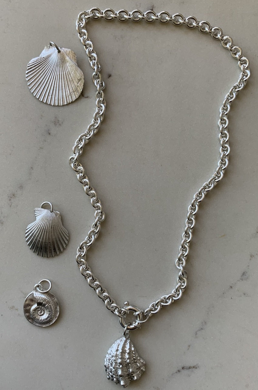makmel sustainably silver seashell jewelry