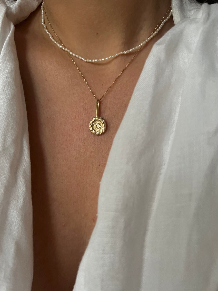 Sun coin  Gold - Small