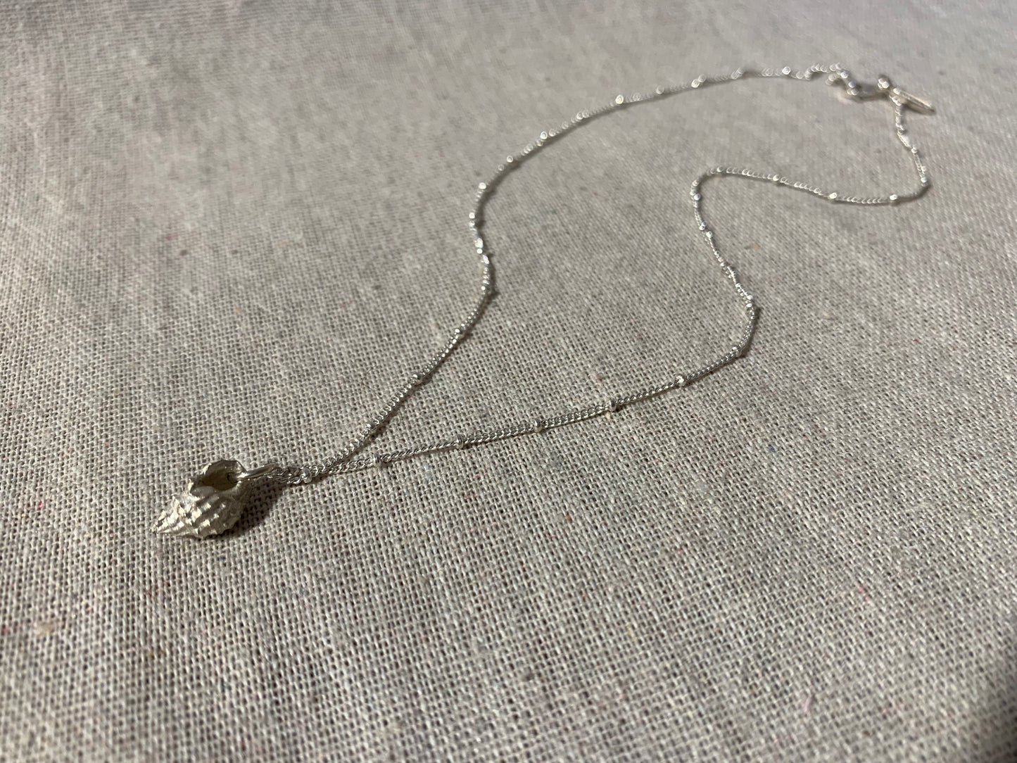 Lily seashell necklace