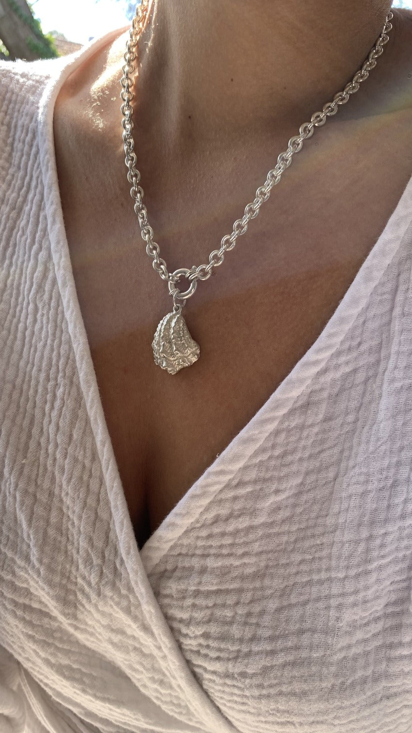 makmel sustainably silver seashell jewelry