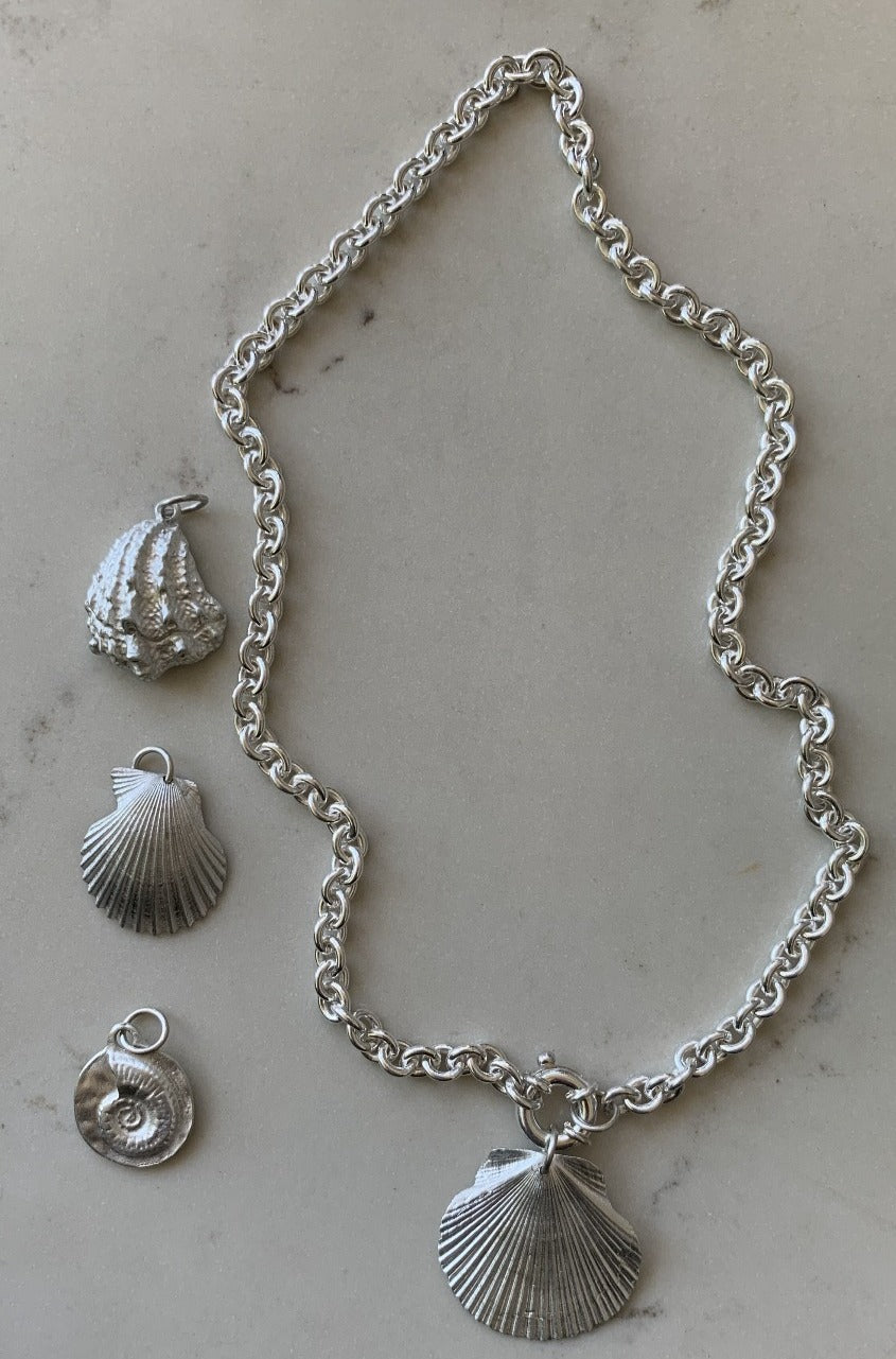 makmel sustainably silver seashell jewelry