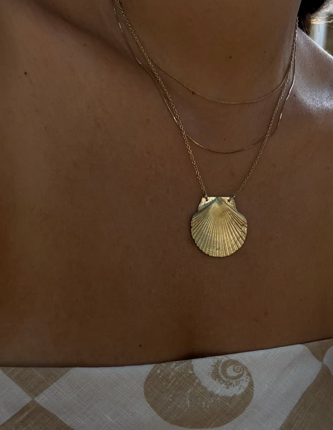 Mexican Seashell- Gold