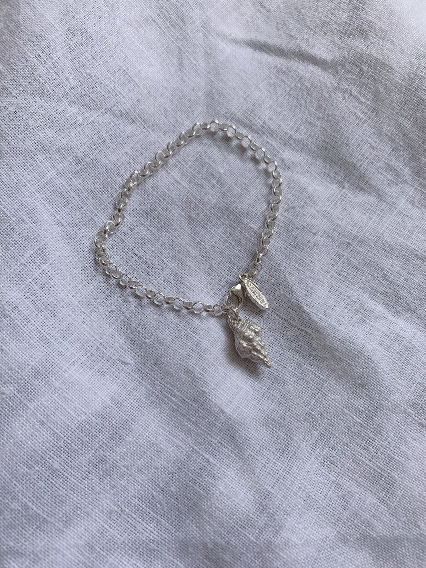 seashell silver bracelet Makmel