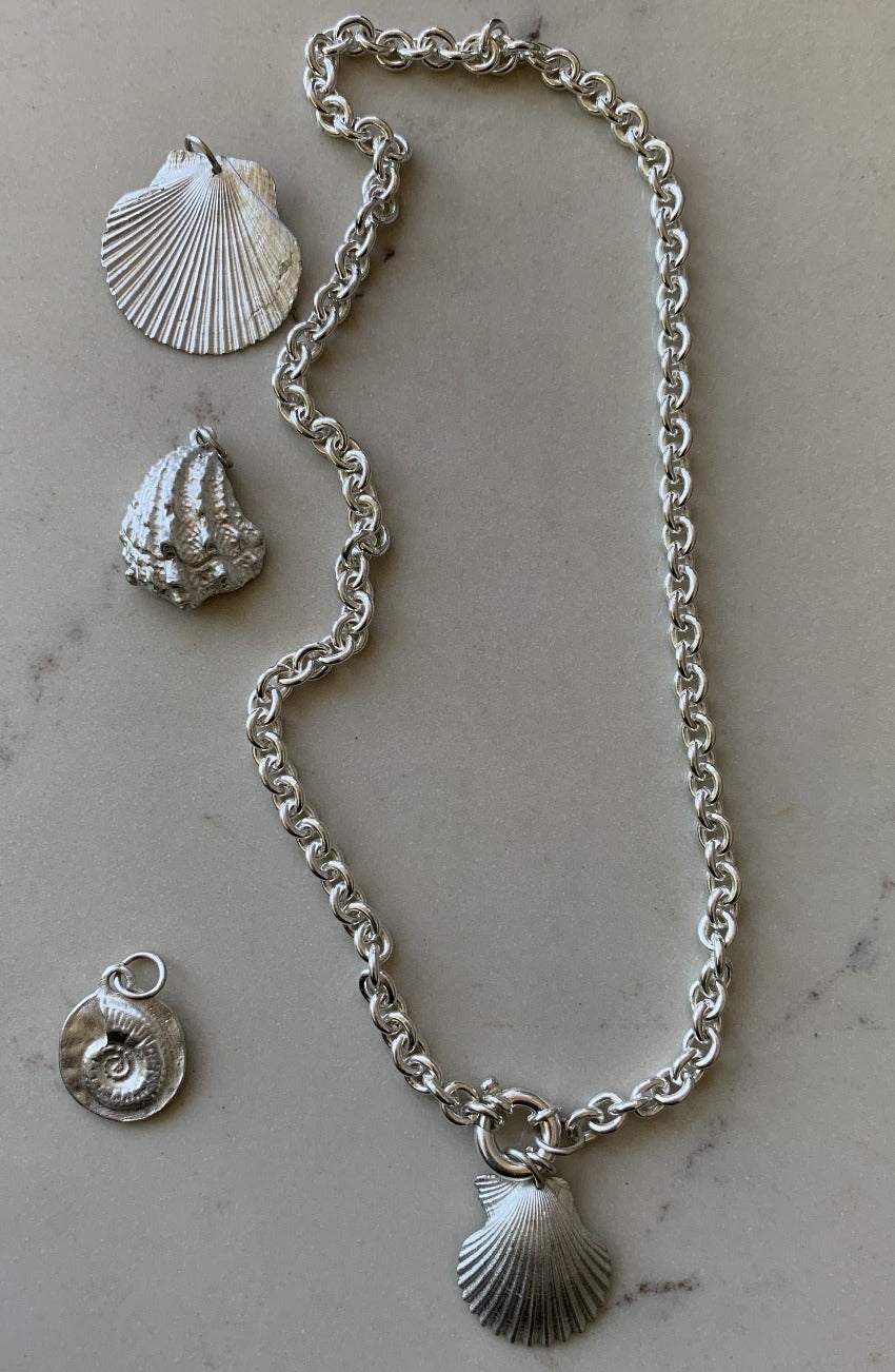 makmel sustainably silver seashell jewelry