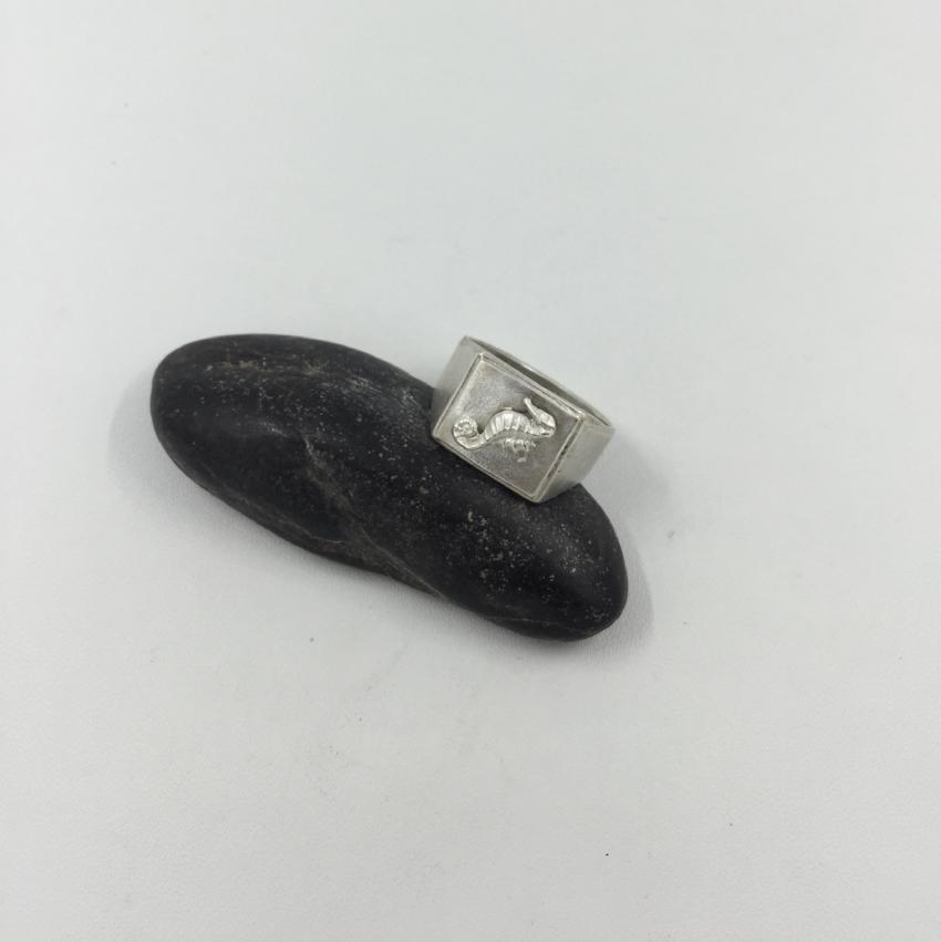 Seahorse Signet Ring