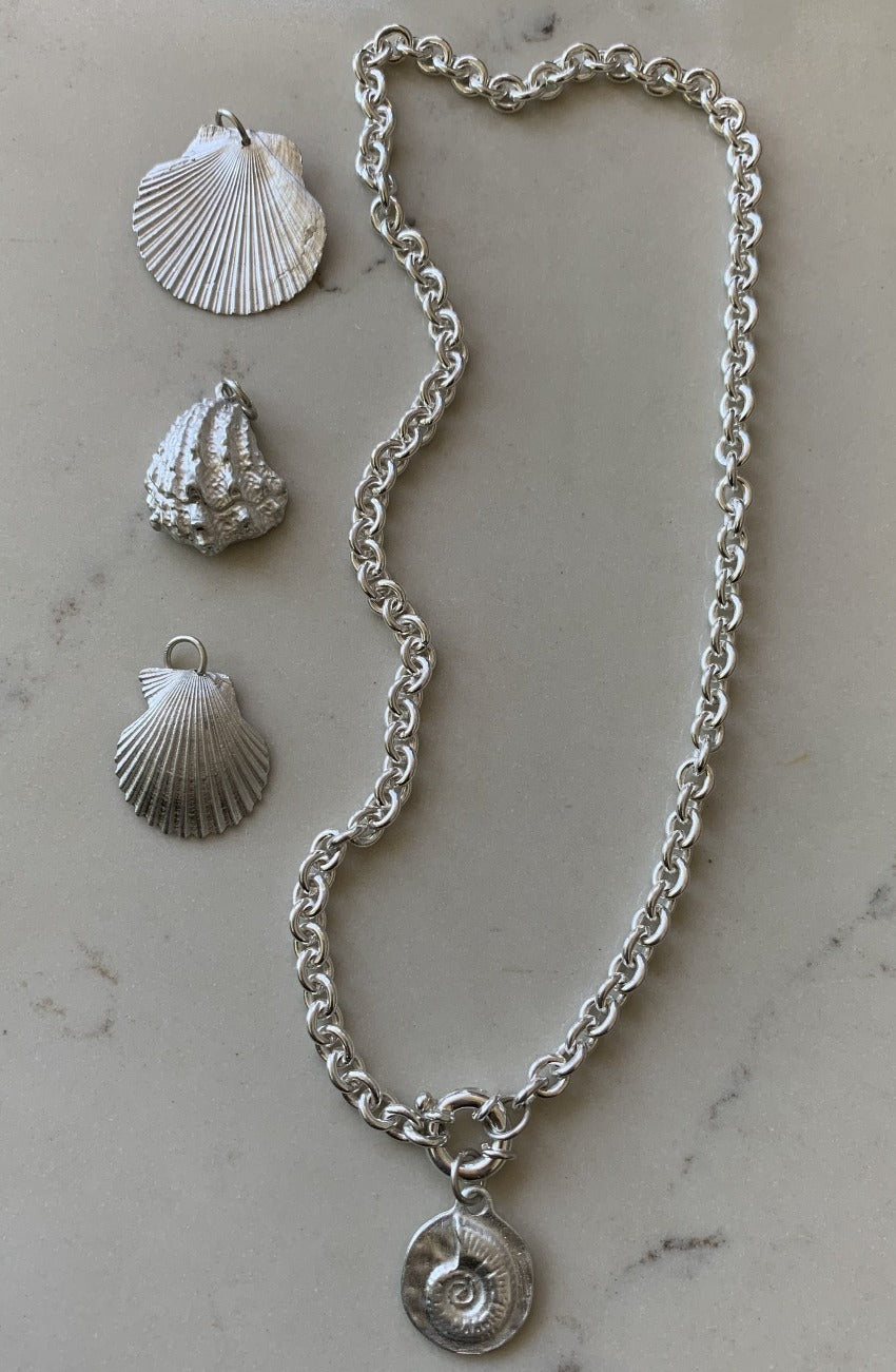 makmel sustainably silver seashell jewelry