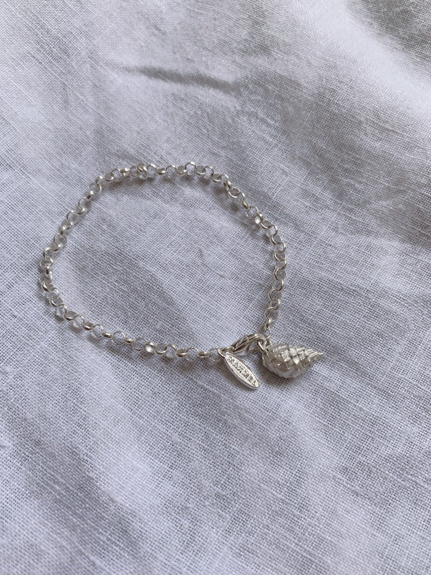 seashell silver bracelet Makmel