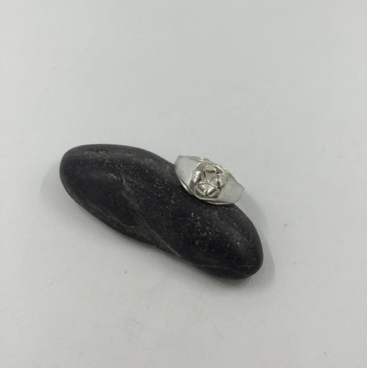Plumeria Signet Ring