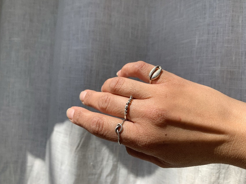 Cowrie Seashell Ring