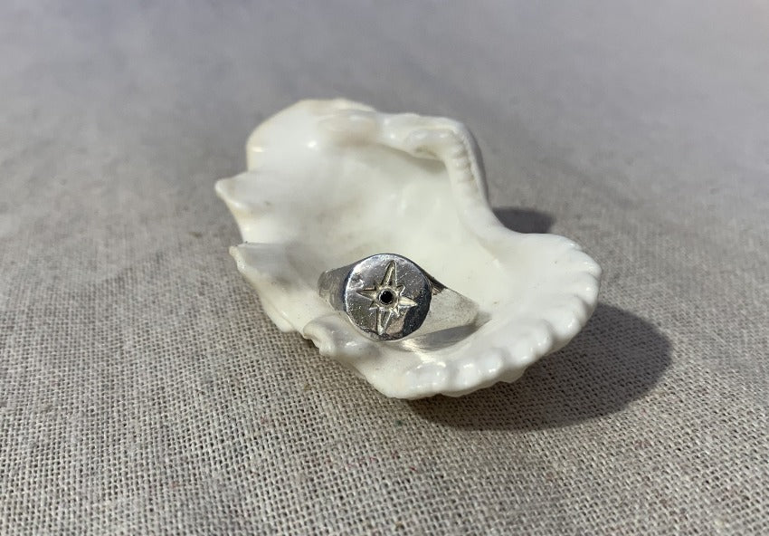 The Northern star with onyx stone