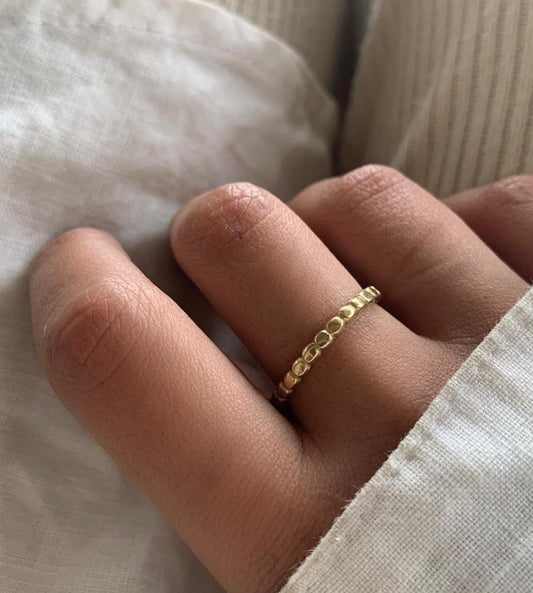 Big Dots Ring gold