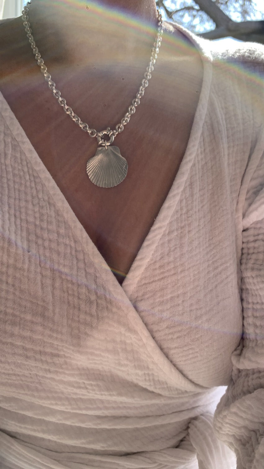 makmel sustainably silver seashell jewelry