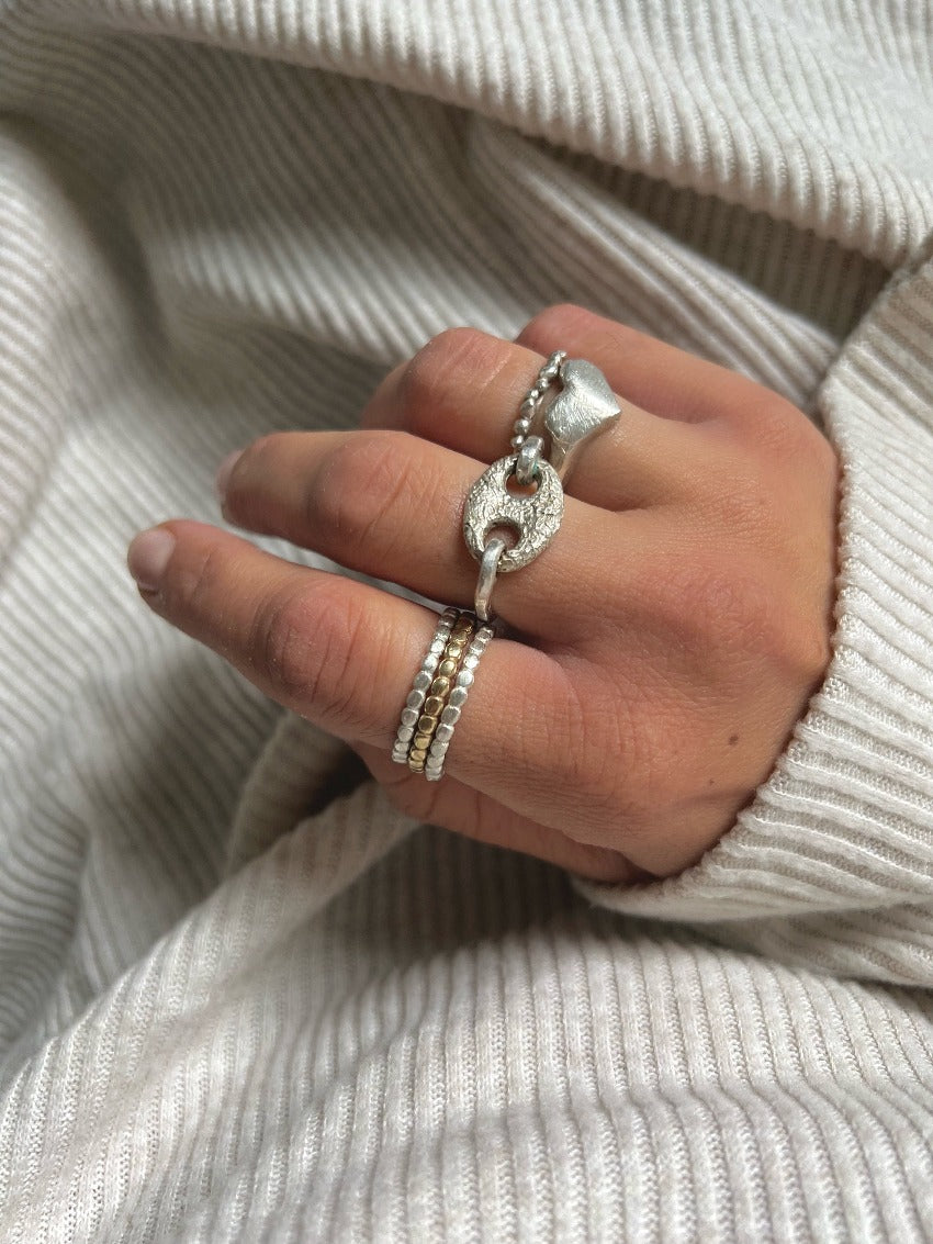 Big Dots Ring Silver