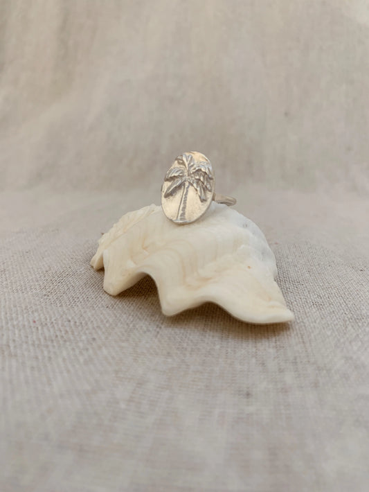 Palm coin ring