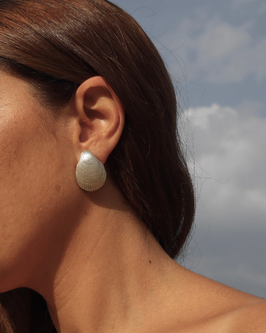No°3 shell earrings