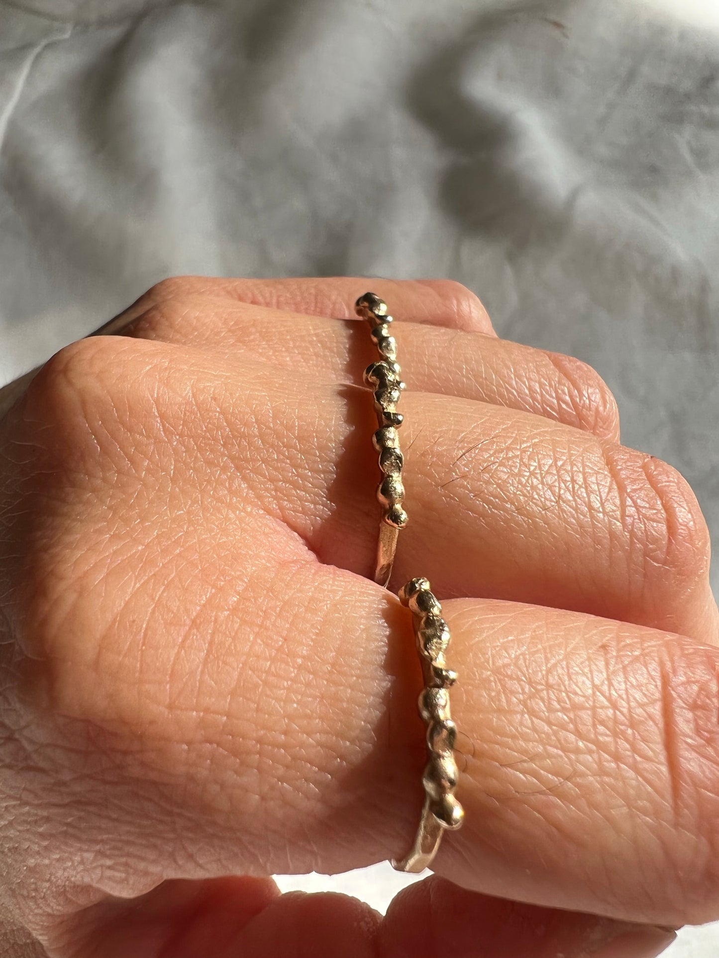 Pebbles ring-Gold