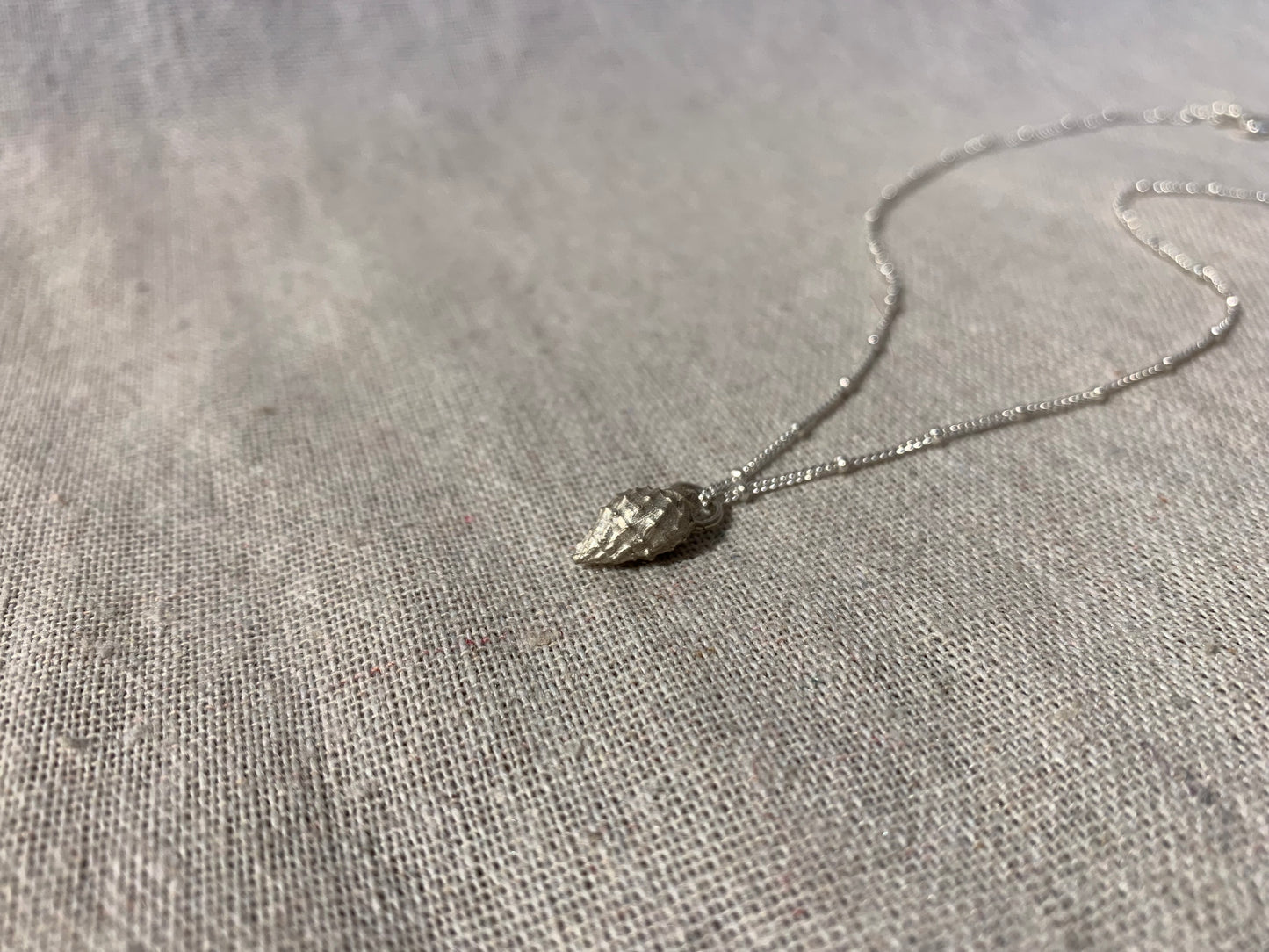 Lily seashell necklace