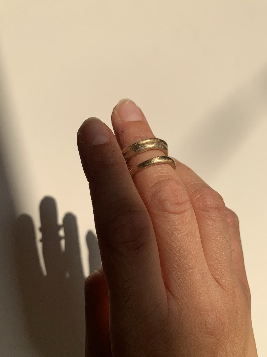The Moon Ring bold gold