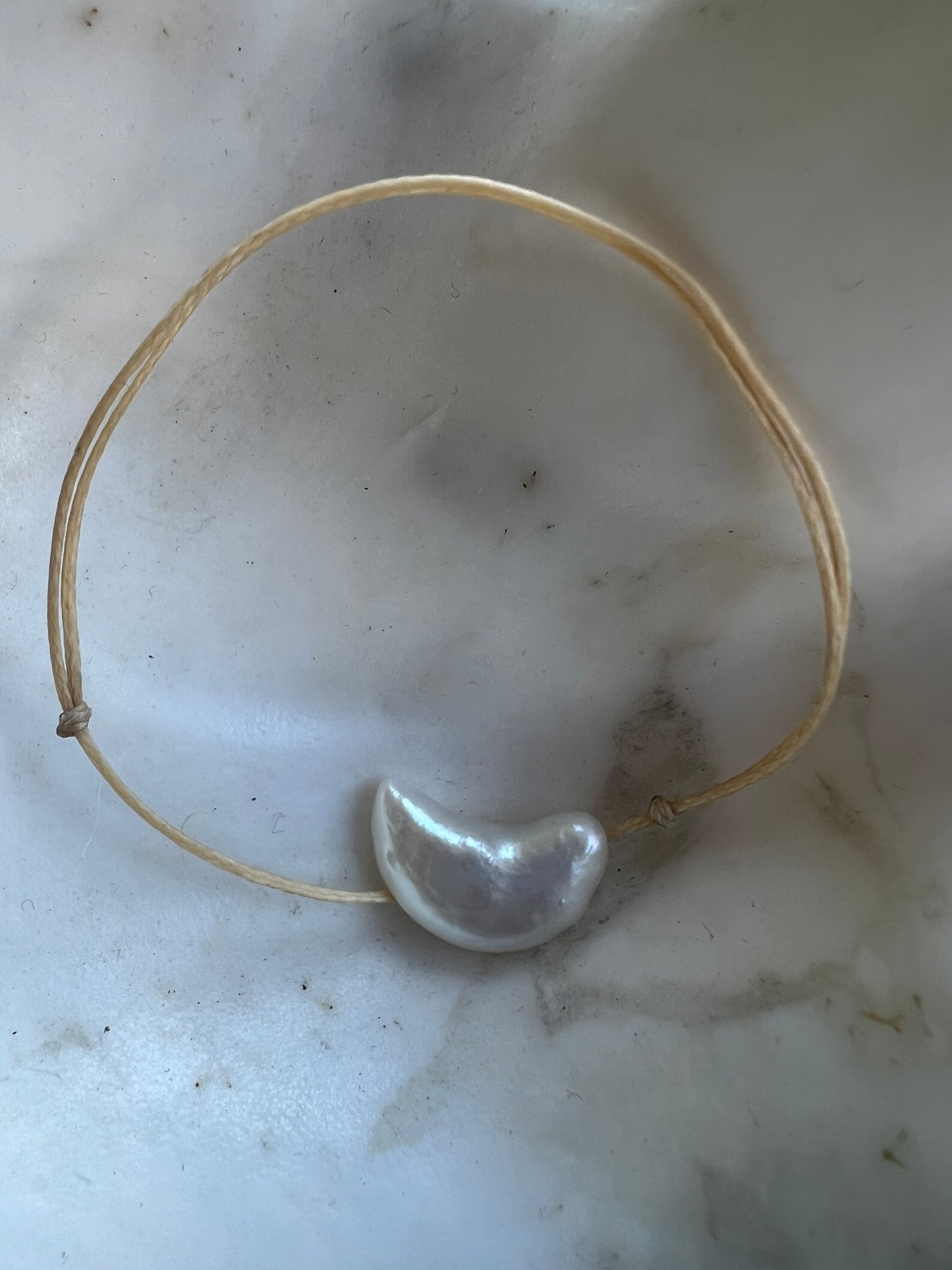 Cord Pearl bracelet