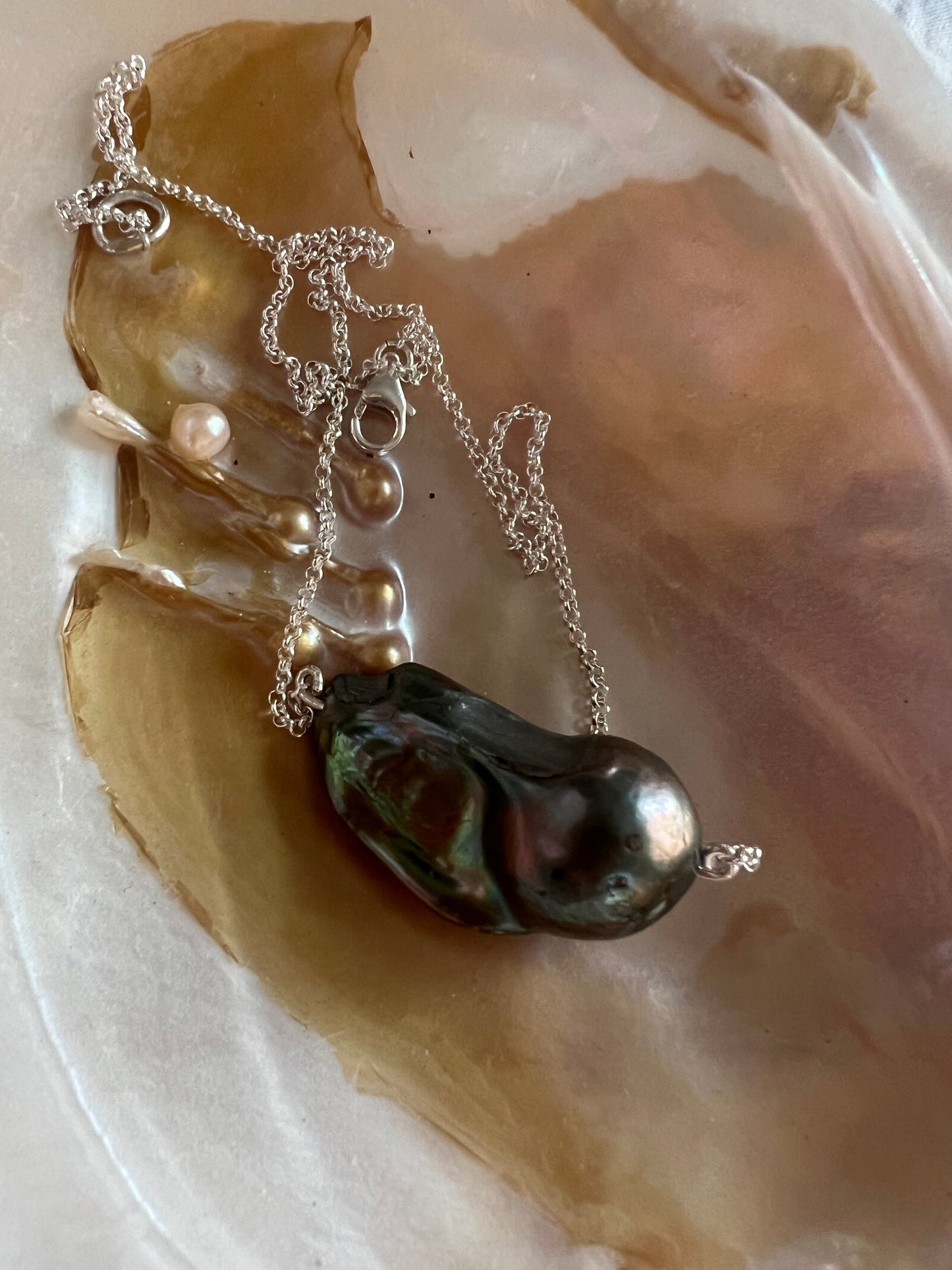 One of a Kind Tahitian Baroque Pearl Necklace