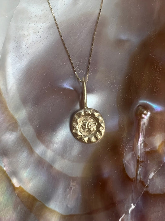 Sun coin  Gold - Small
