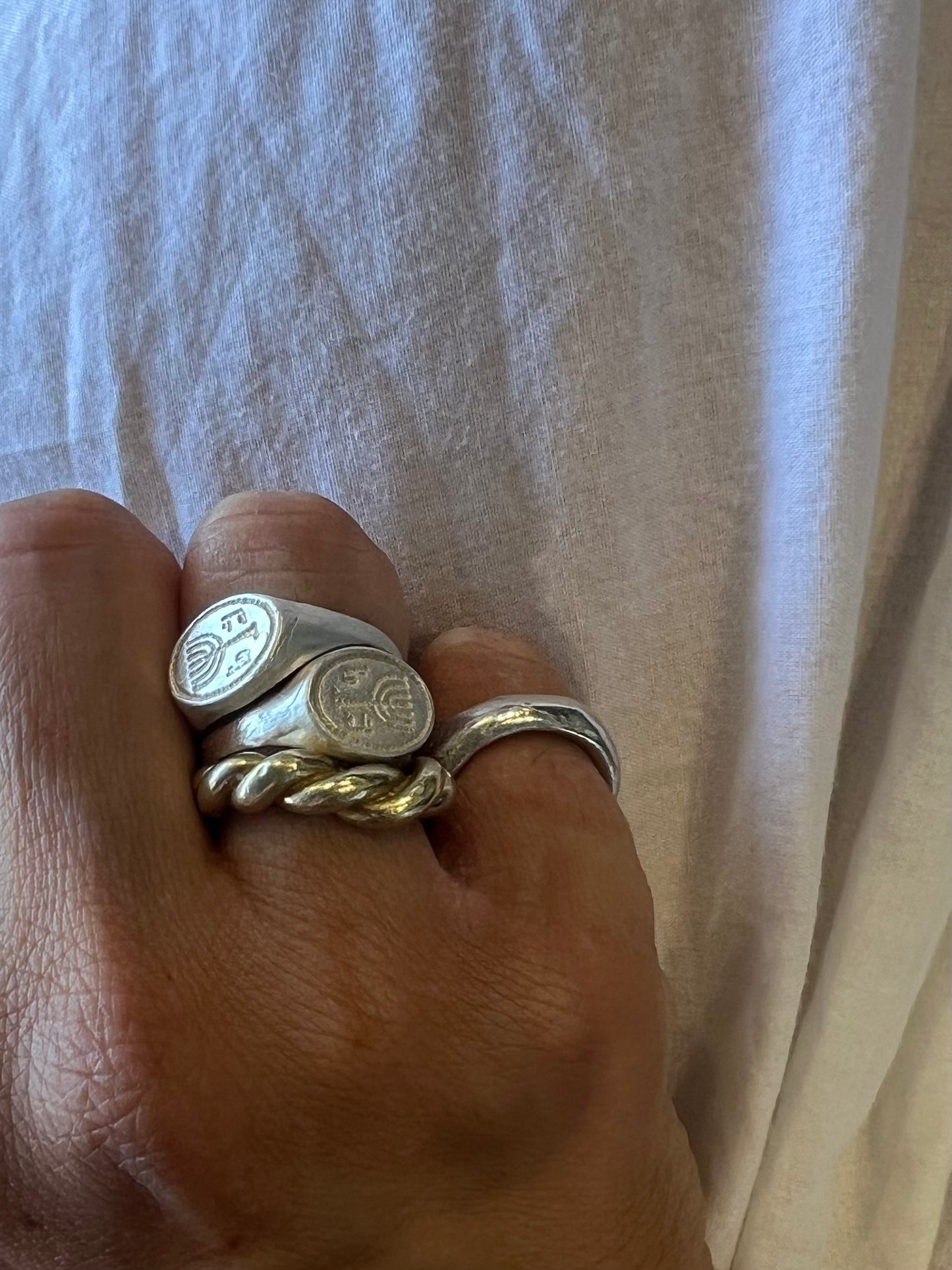 Menorah Ring silver
