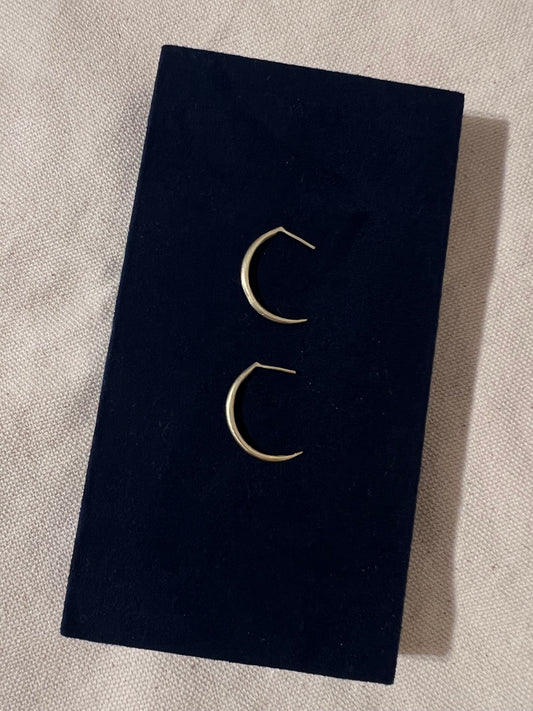 Moon earrings Gold