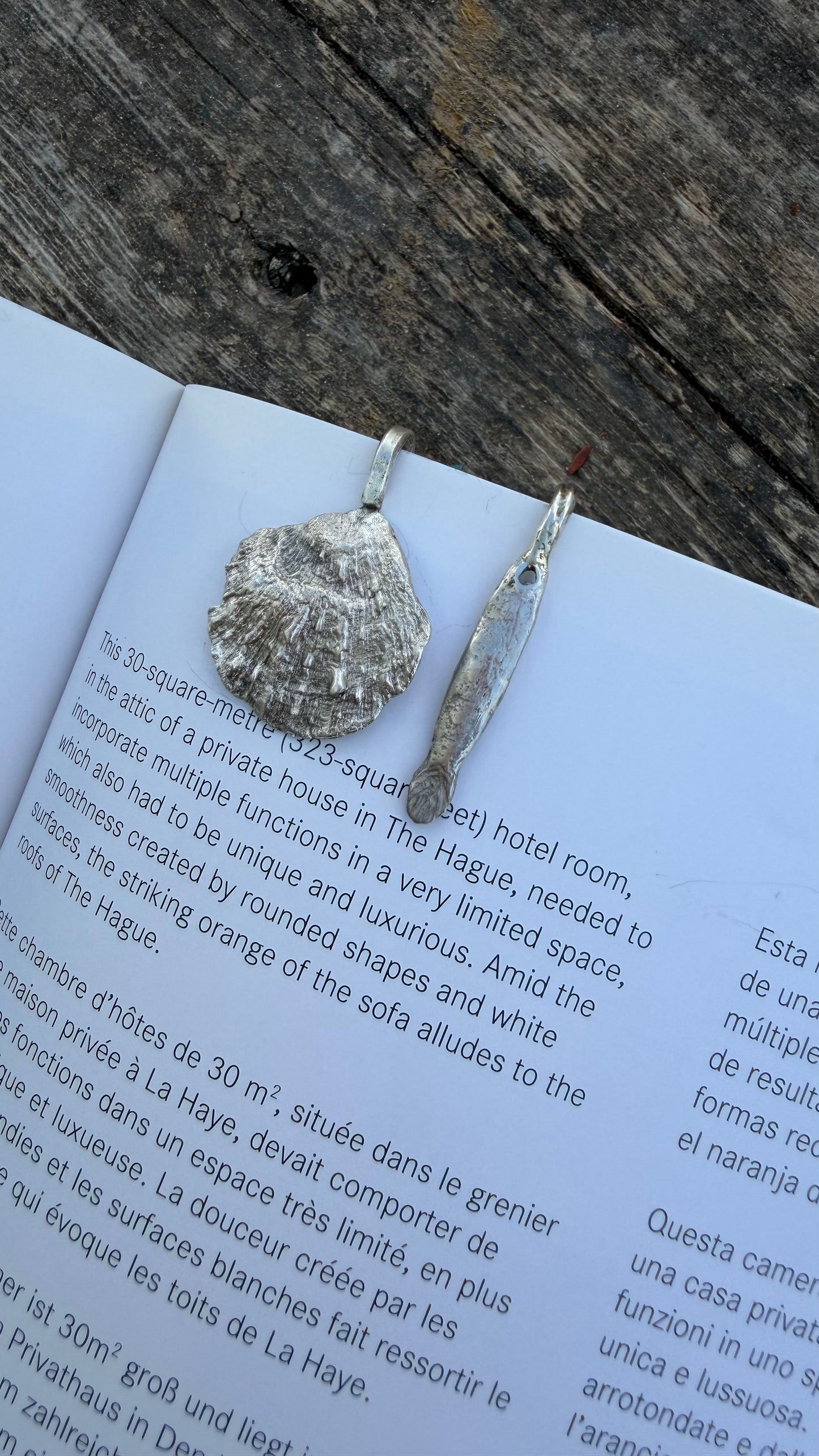 Artistic Sterling Silver Bookmark
