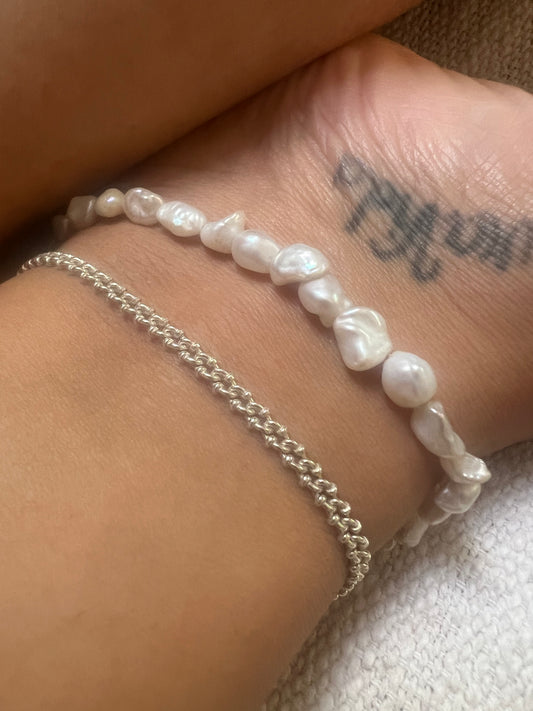 No. 6 Silver Anklet | Vintage Inspired Sterling Silver Anklet