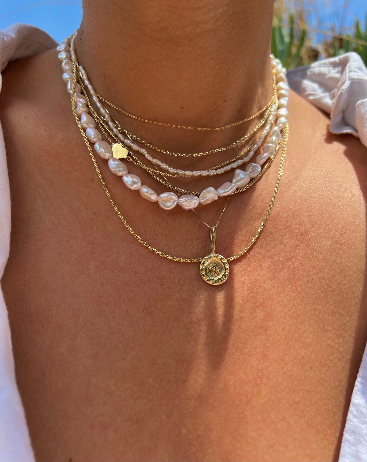 Raw Pearl necklace