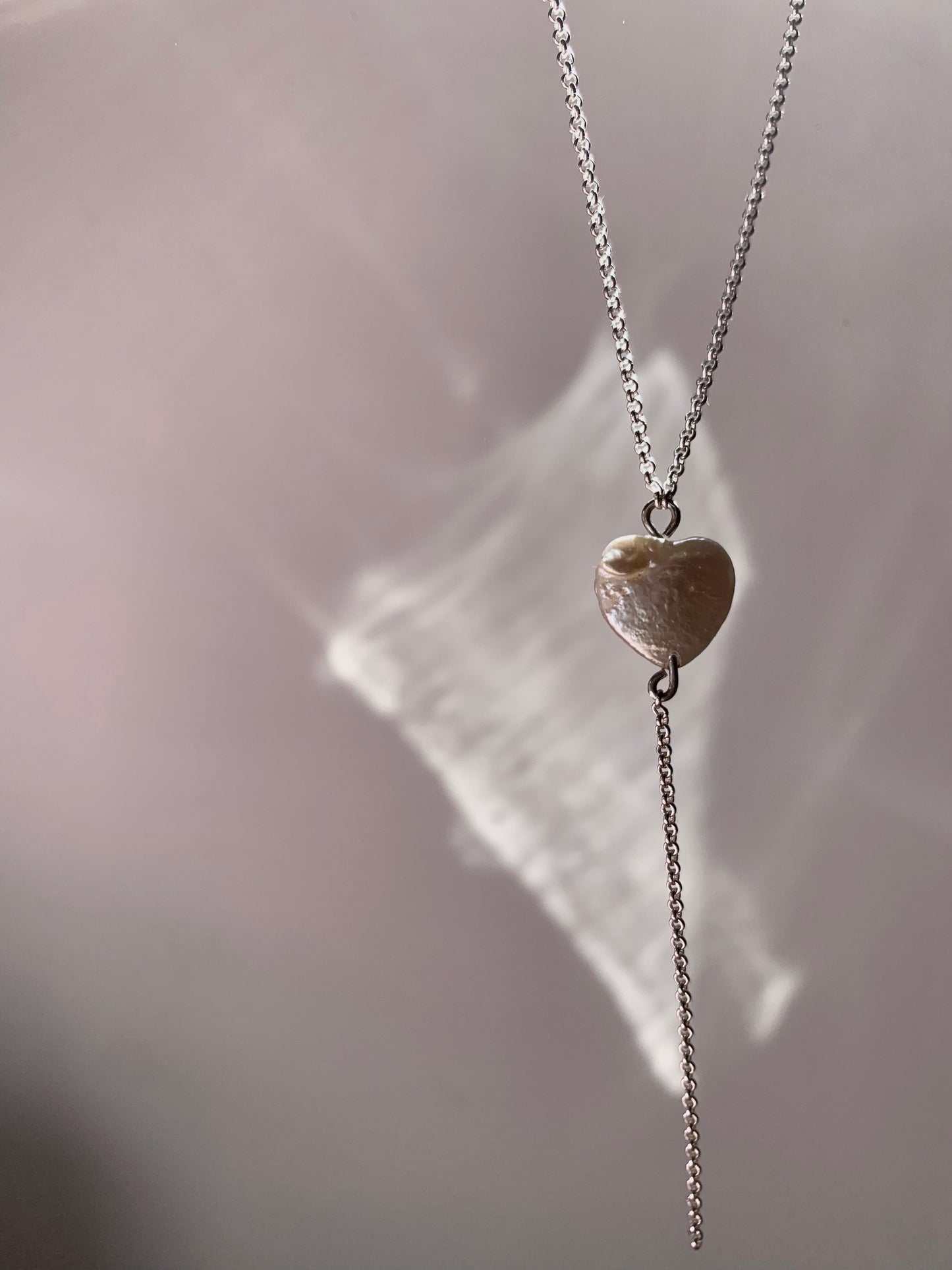 Nalu  Heart pearl Necklace