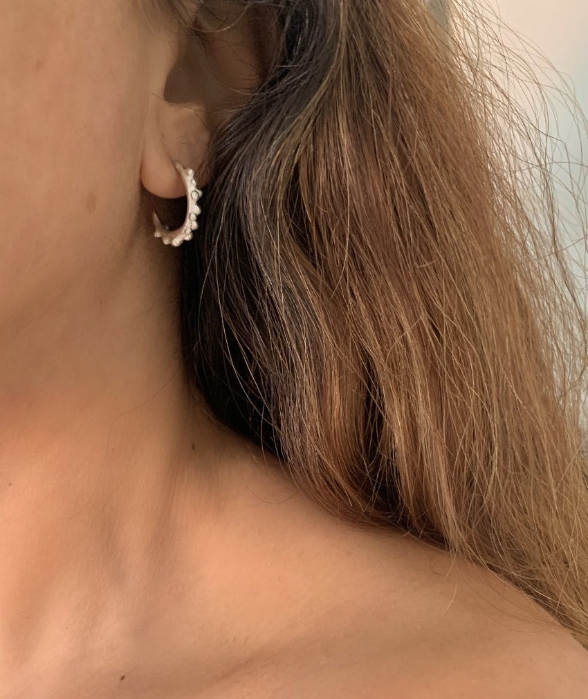 makmel jewelry- moon earrings- salty sea 