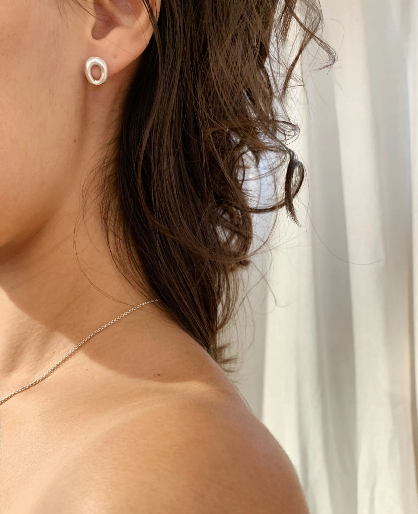Stone earrings
