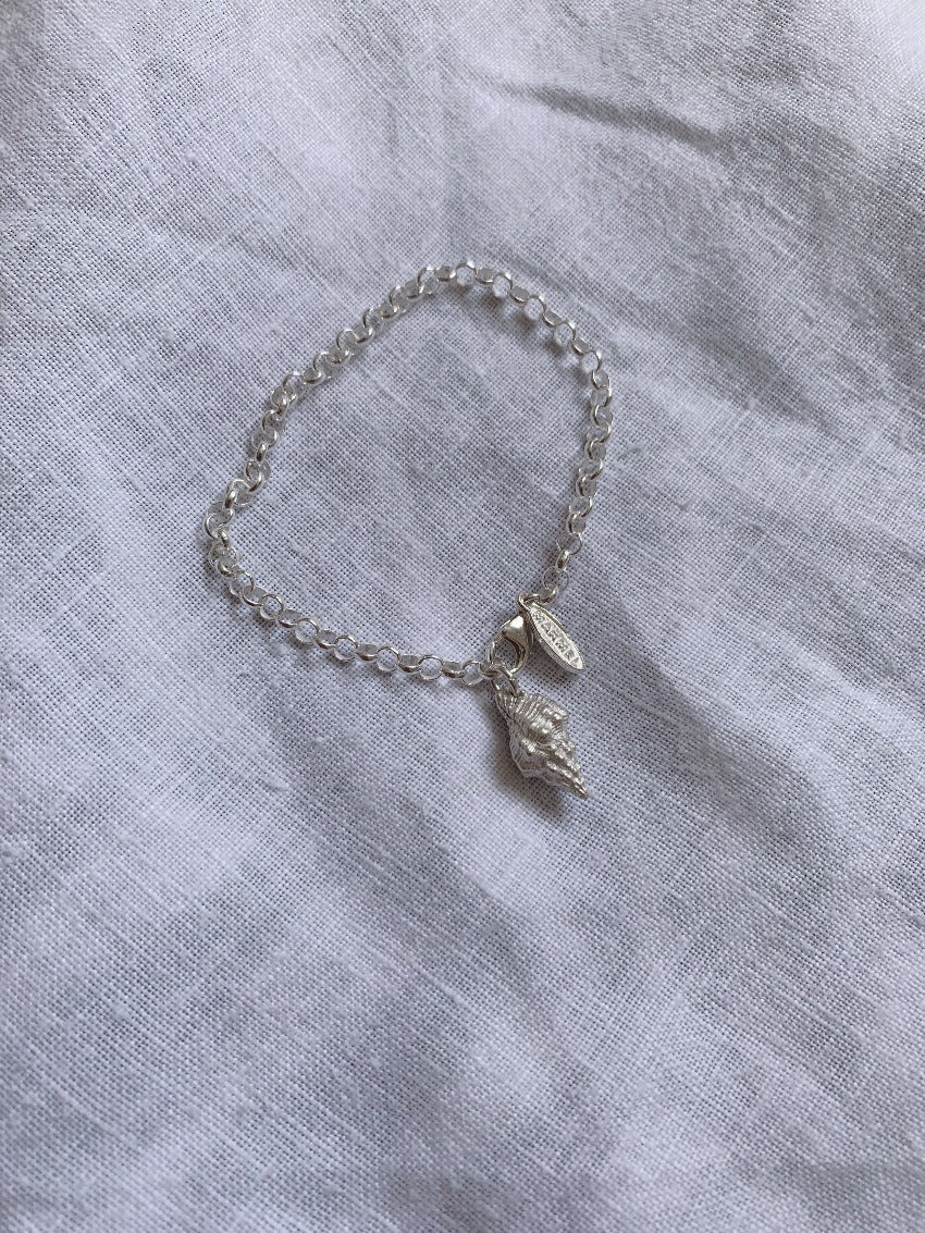 seashell silver bracelet Makmel 