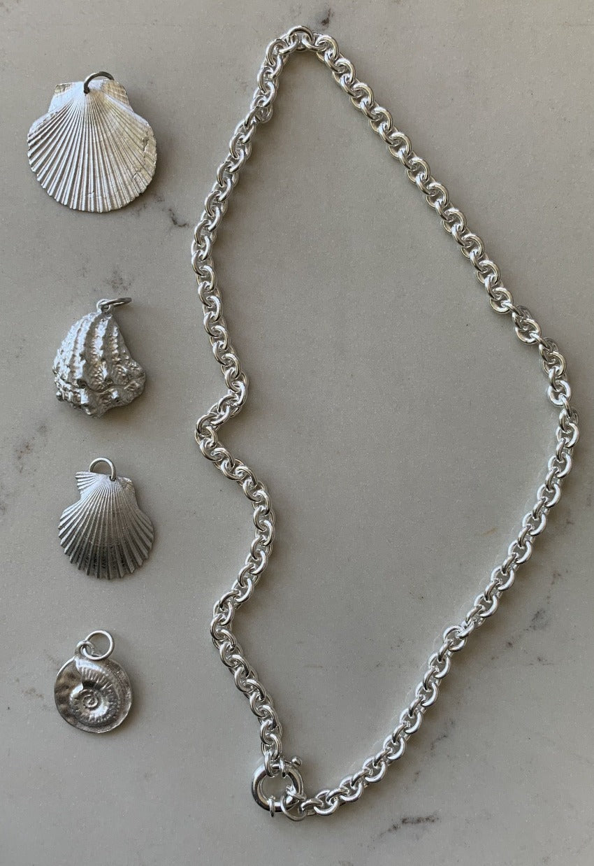 makmel sustainably silver seashell jewelry